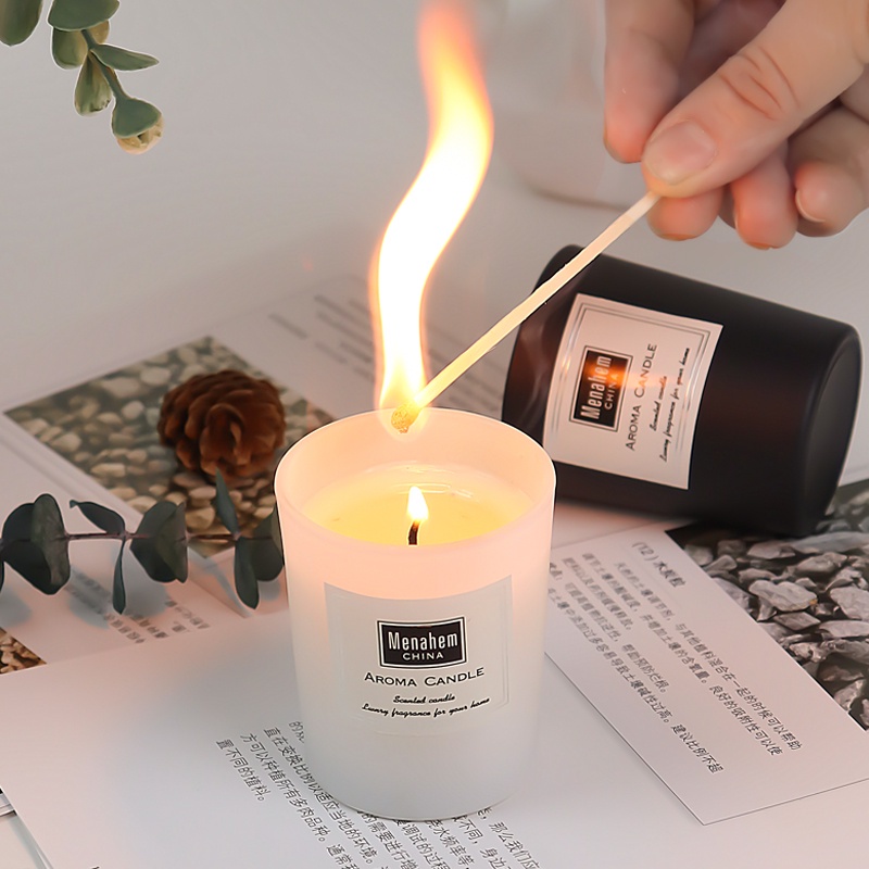 Nến thơm phòng cao cấp không khói Aroma Menahem đốt liên tục 12 giờ