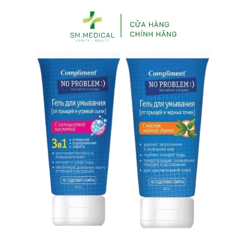 Sữa Rửa Mặt Dạng Gel Compliment No Problem 200ml