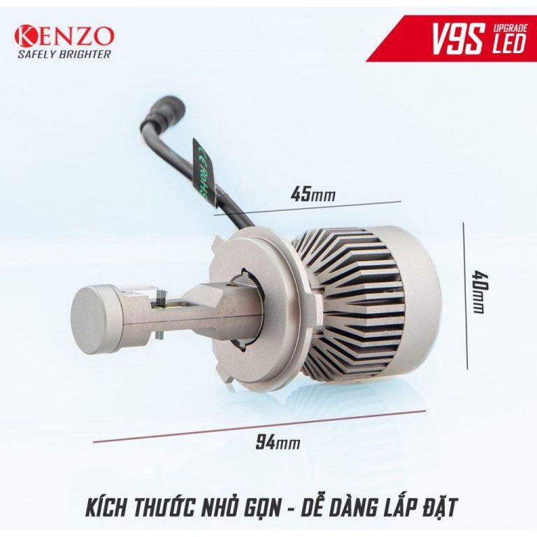 Đèn Led Kenzo V9S chân H4 - Giá 1 bóng