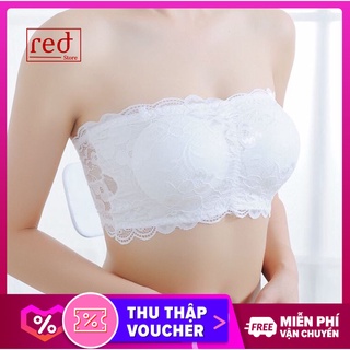 Áo bra ren hoa không dây BKD03 , Áo Ống Ren sexy hàng cao cấp Freesize vòng ngực dưới 75 cm