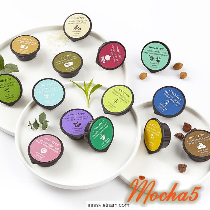 Mặt nạ hũ mini Innisfree Capsule Recipe Pack Mask rửa và ngủ dùng hiệu quả 10ml