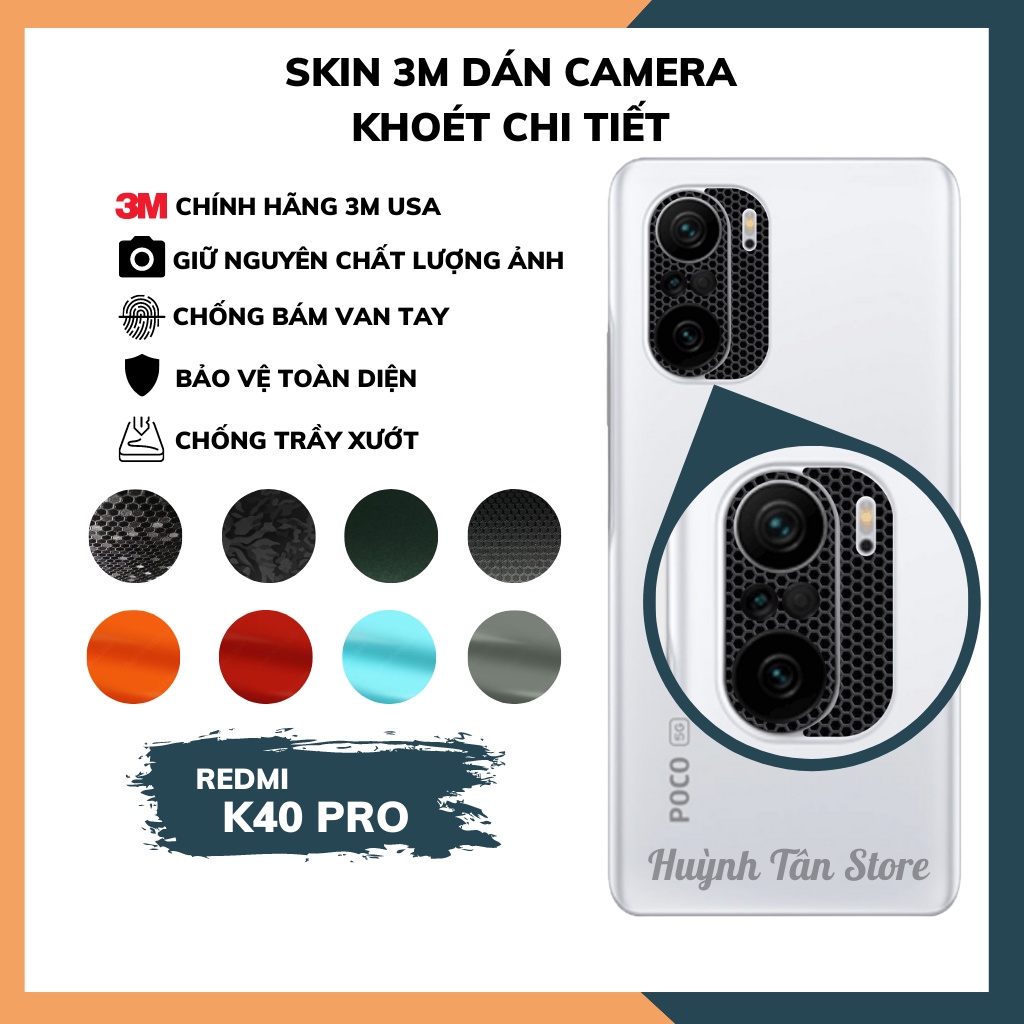 Combo 2 Dán camera sau K40 Pro,Poco F3 5G chất liệu 3M bảo vệ bề mặt kính cường lực, khoét lỗ chi tiết,ảnh chup rõ nét