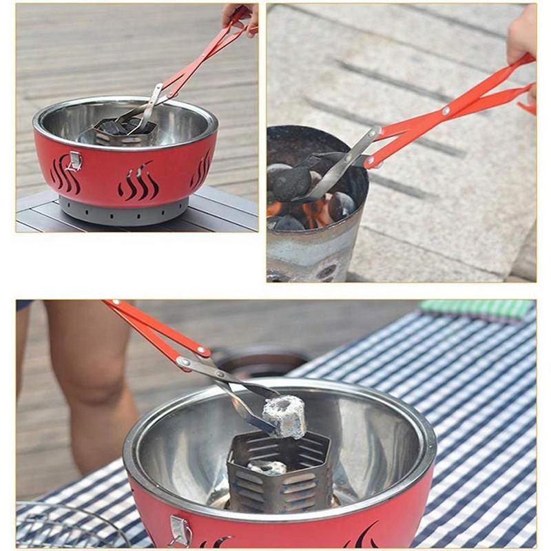 Kẹp gắp than nướng BBQ bằng nhôm chiều dài 50.8cm tiện lợi