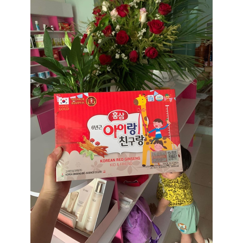[Hàng mới về] Nước Hồng Sâm Trẻ Em Baby Bio Hàn Quốc hộp 30 gói hạn 2025