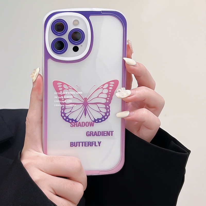 Ốp Điện Thoại Có Giá Đỡ Hình Bướm Dành Cho iphone7 / 7plus / 8 / 8plus / xs / 11 / 12 / 13 / 14 / pro / max / plus / promax