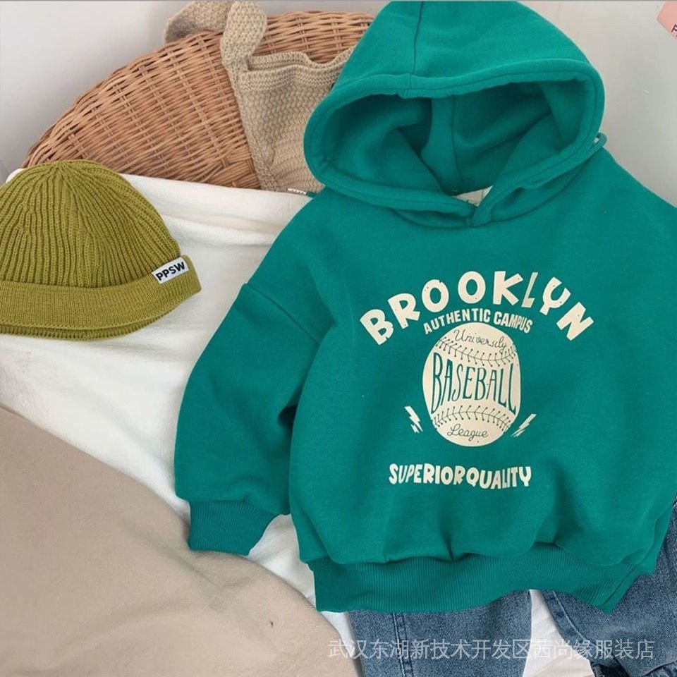 Áo Hoodie Dày Dặn Phong Cách Hàn Quốc Thời Trang Mùa Đông Cho Bé Trai Và Gái