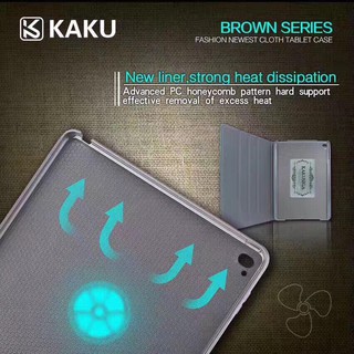 Bao Da IPAD 2/3/4 KAKU BROWN VÂN GỖ