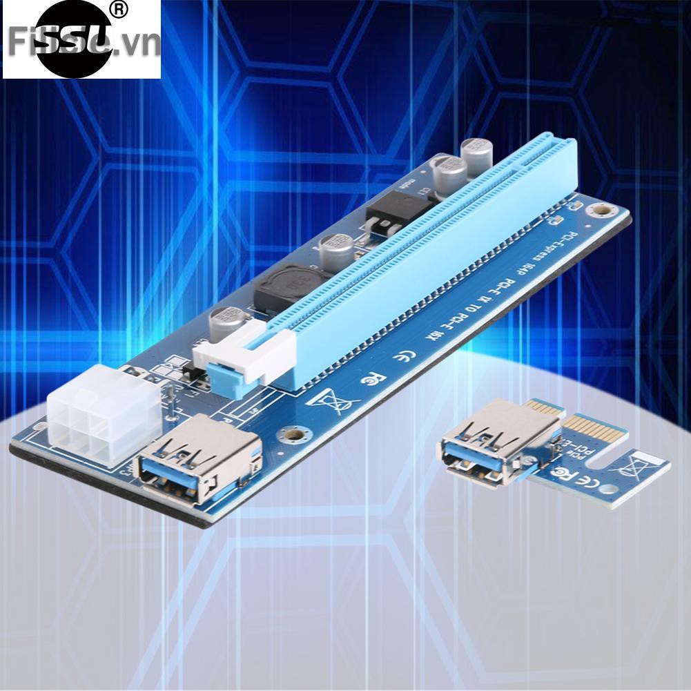 Cáp Chuyển Đổi Mở Rộng Từ 6pin Pci-E1X Sang 16x Cho Btc Miner | WebRaoVat - webraovat.net.vn