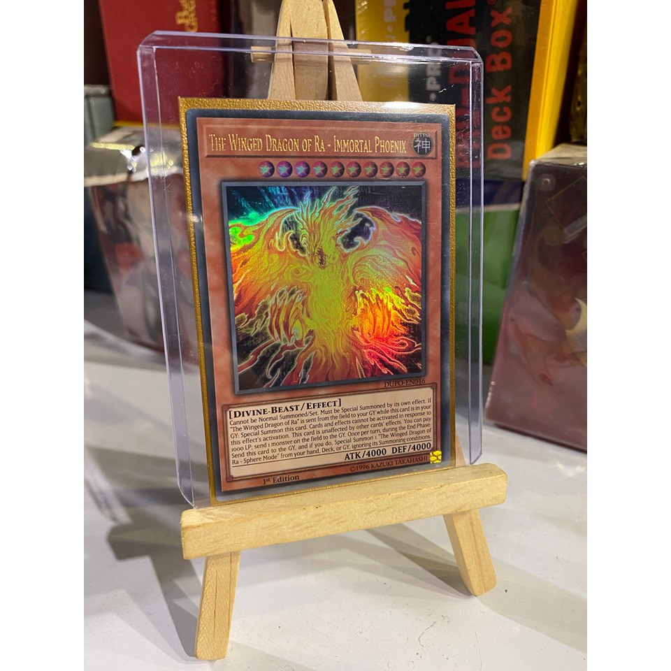 Lá bài thẻ bài Yugioh Thần Ra The Winged Dragon of Ra – Immortal Phoenix – Ultra Rare Tặng bọc bài nhựa bảo quản