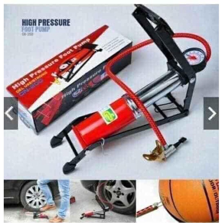 Bơm đạp chân xe đạp, xe máy xe hơi tiện lợi dễ sử dụng