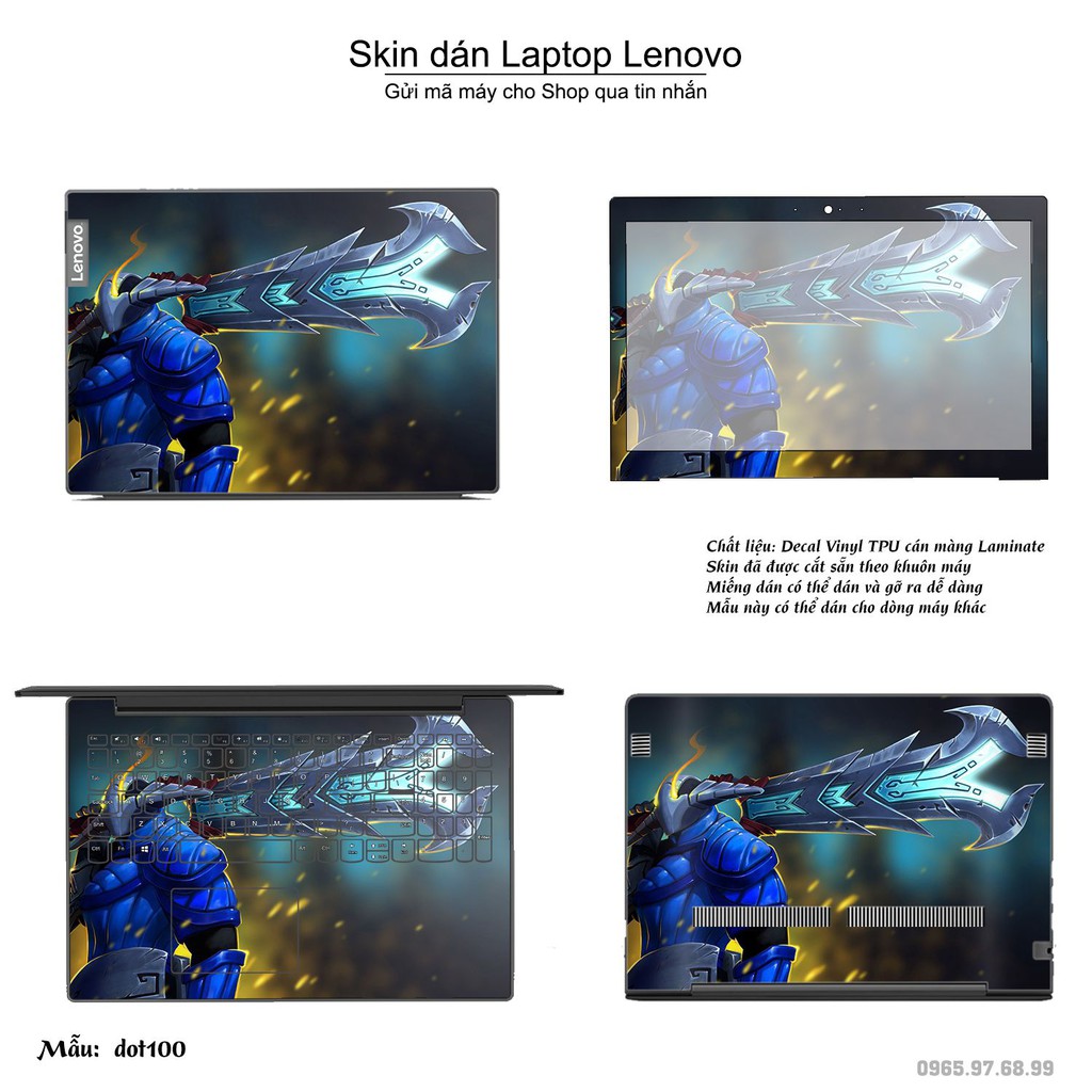 Skin dán Laptop Lenovo in hình Dota 2 _nhiều mẫu 17 (inbox mã máy cho Shop)