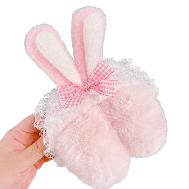 Bông Chụp Tai Giữ Ấm Thiết Kế Tai Thỏ Phong Cách Lolita Xinh Xắn Dành Cho Nữ