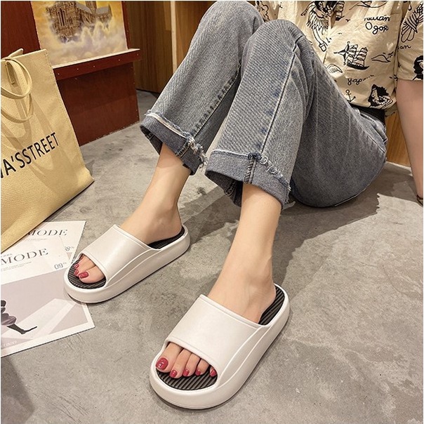 Dép Nam Nữ Độn Đế 5cm - Đế Sọc Hottrend M3