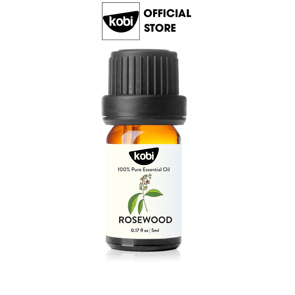 Tinh dầu Gỗ hồng Kobi Rosewood essential oil giúp đuổi muỗi, khử mùi, làm thơm phòng -5ml