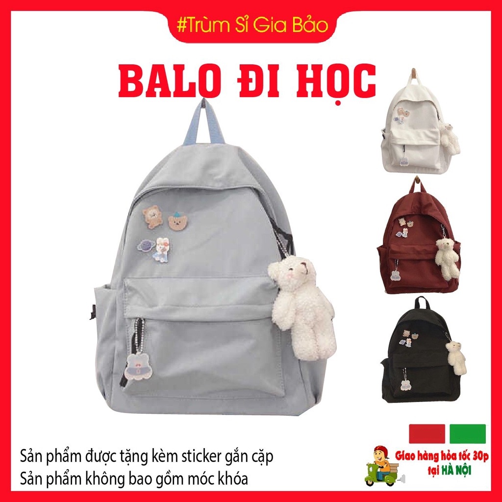 Balo nữ đi học ulzzang thời trang Hàn Quốc , túi xách nữ đẹp hàng cao cấp , cặp sách dễ thương cho học sinh , sinh viên.