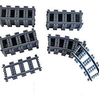 Bộ Đồ Chơi Lego Lắp Ráp Đường Ray Thẳng / Cong Độc Đáo