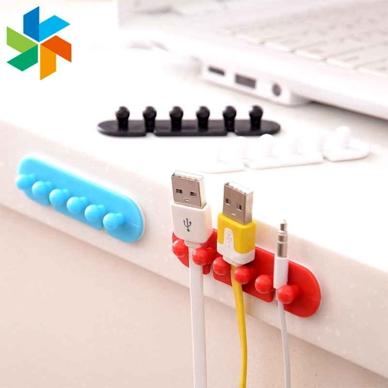 2pcs Clip Clamp Cable With Adhesive Jp6