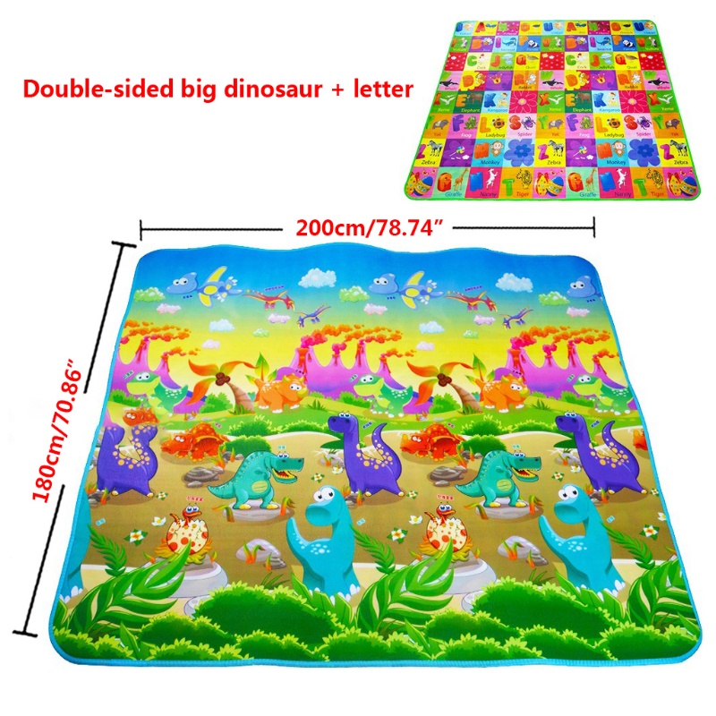Thảm Xốp 180x200cm Họa Tiết Trái Cây / Trái Cây / Bảng Chữ Cái Cho Bé Vui Chơi