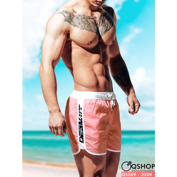 Quần short đi biển vải dù QSHOP QS569