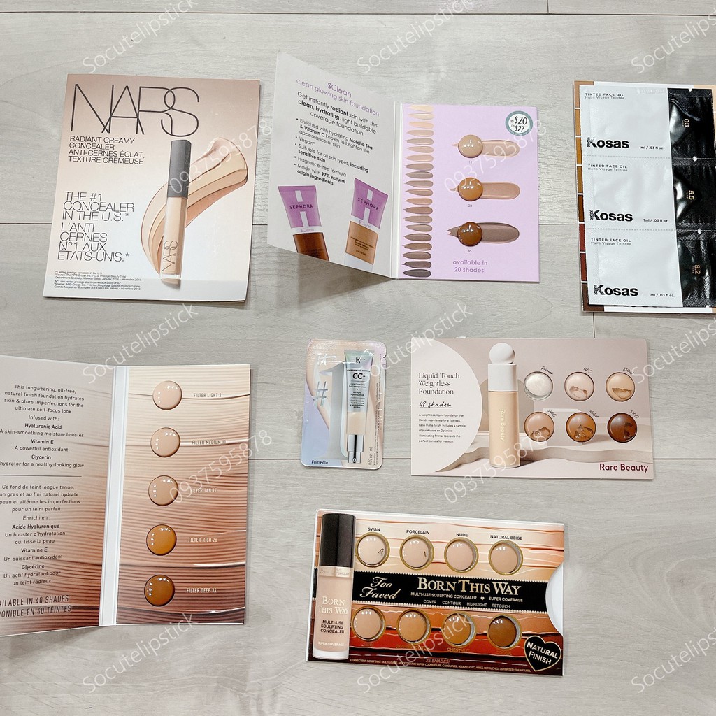 Sample Mẫu Thử Kem Nền - Che Khuyết Điểm Highend - Sephora Gift