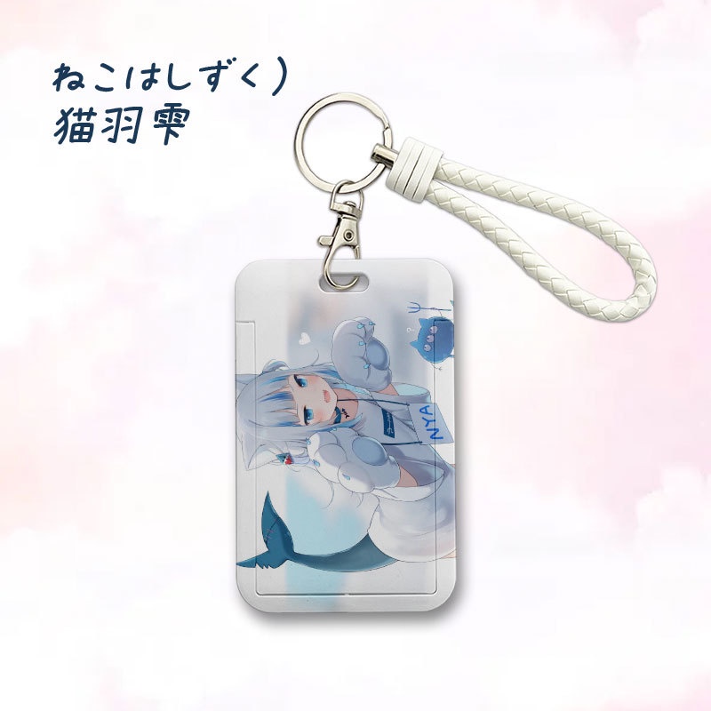Ví Đựng Thẻ ID / Thẻ ID / Xe Buýt Họa Tiết Anime Hololive Vtuber Guwr Gura Kèm Dây Đeo Sợi Xích