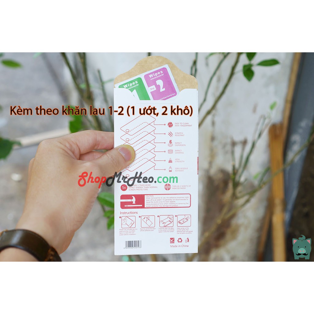 Bao Bì Giấy Đựng Kính Cường Lực, Khăn Lau Màn Hình, Keo Chặm Bụi