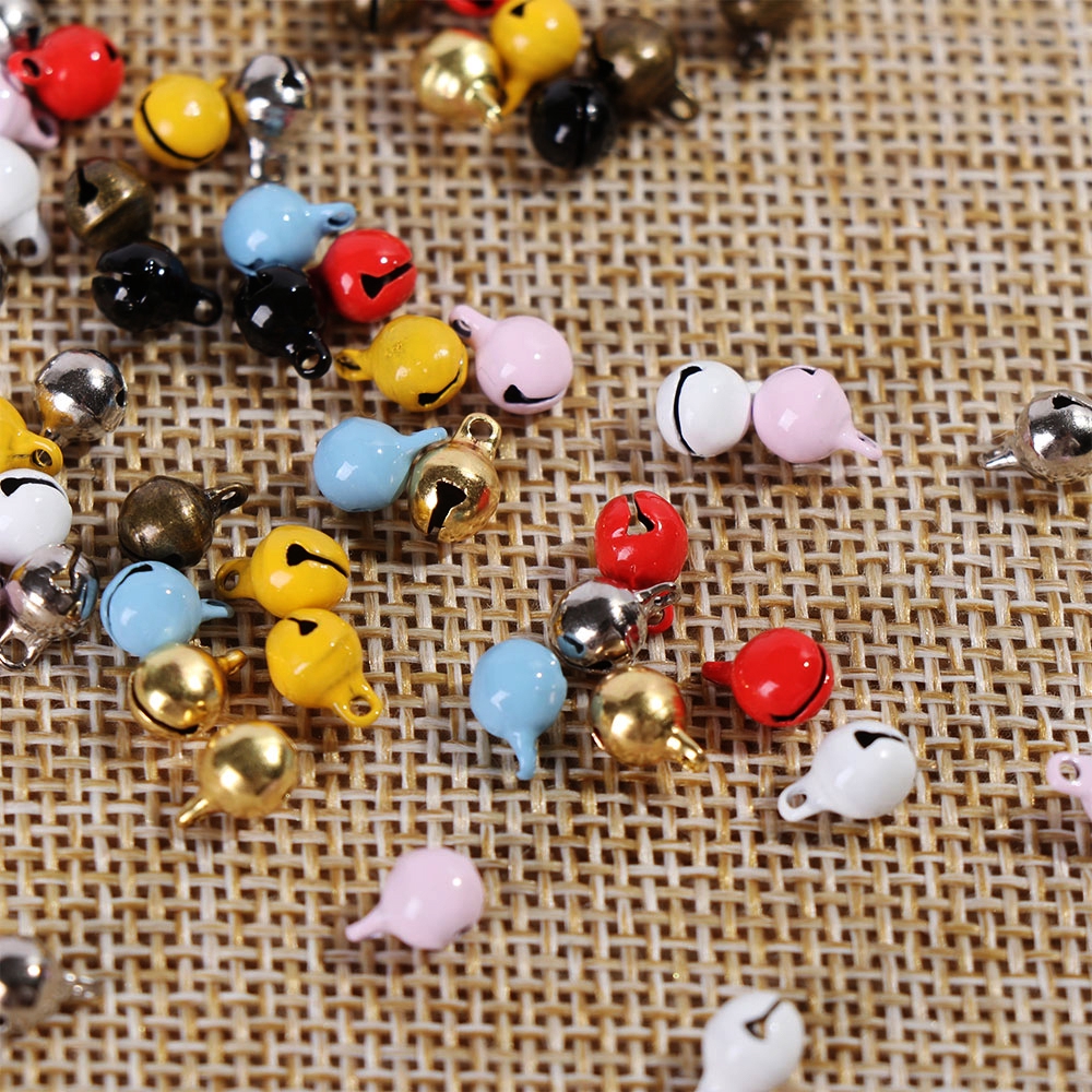 ROW 10/20pcs 5mm Dollhouse 1/6 Doll Clothes Ultra-small Necklace Decoration Mini Bell