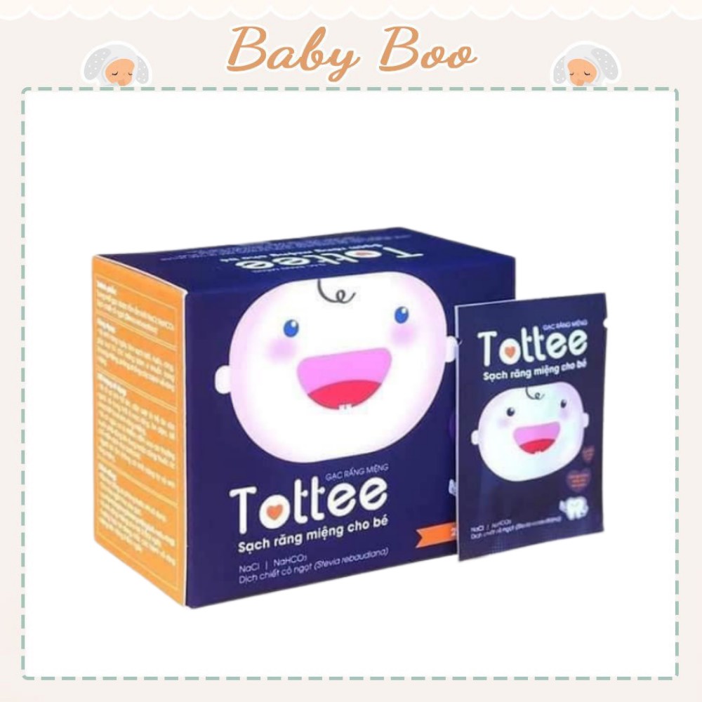 Gạc rơ lưỡi Tottee Tinh Chất Cỏ Ngọt [ babyboo]