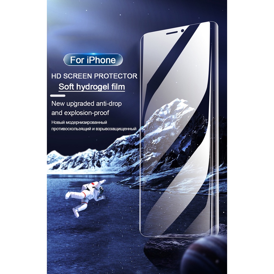 Kính Cường Lực Hydrogel Bảo Vệ Toàn Màn Hình Cho iPhone 15 14 13 12 mini 11 Pro Max X XR XS Max SE 2020 8 7 6 6s Plus