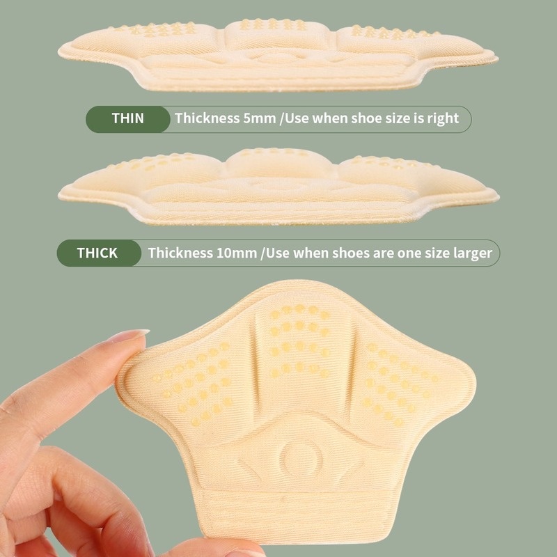 Bộ 2 Miếng Dán Gót Chân Bằng Xốp Mềm Chống Trượt Chống Mòn Hình Vương Miện