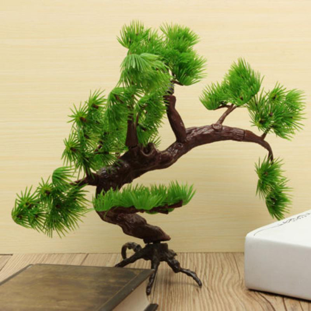 Cây thông nhân tạo có thể tháo rời dùng trang trí bể cá / tiểu cảnh / chậu bonsai