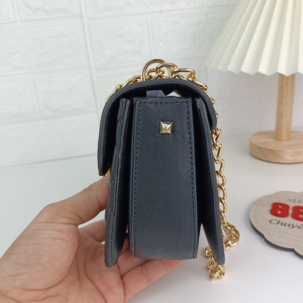 Túi xách nữ đẹp đeo chéo kẹp nách đeo vai đi chơi dự tiệc da pu ô trần trám thời trang cao cấp TX-109
