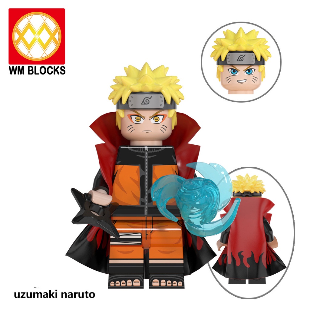 [24 NHÂN VẬT] COMBO set Nguyên bộ 24 Mô Hình Lắp Ráp XẾP HÌNH Lego anime Nhân Vật Hoạt Hình Naruto minifigures WM KOPF