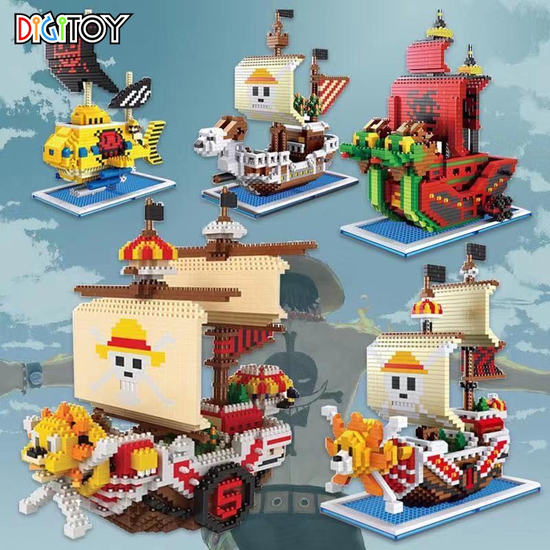 [ẢNH THẬT] 🎲 Lego Mini 🎲 Thuyền hải tặc One Piece - Đồ chơi lắp ráp, trang trí, sưu tập