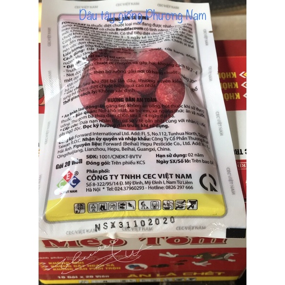 1 gói thuốc diệt Chuột (20 viên)