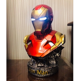 (Hàng oder) Mô hình tượng bán thân Iron Man Tony Stark MK46 cao 36cm tỷ lệ 1/2