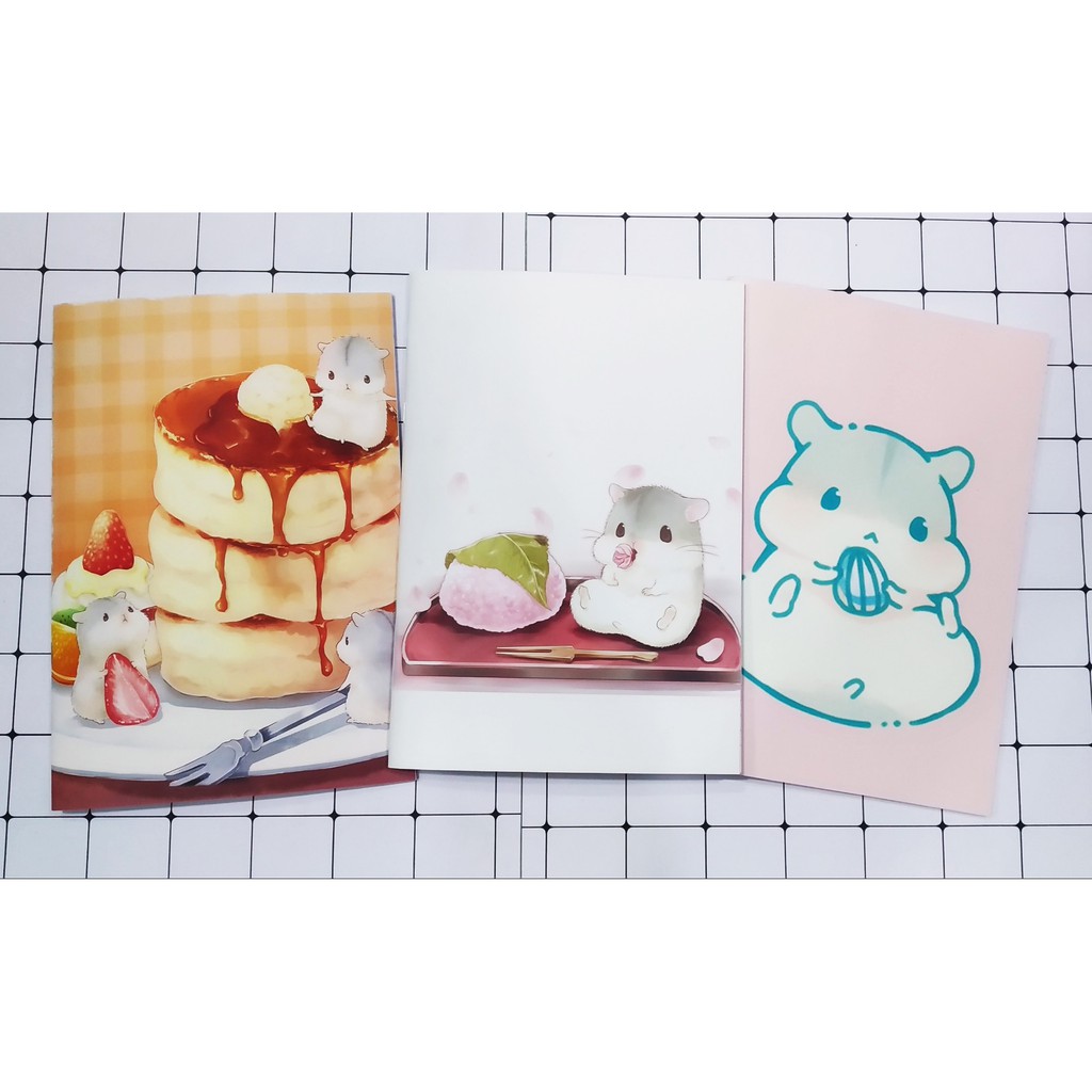 Vở Phoebe hamster kẻ ngang S7VI9 vở hoạt hình sổ hoạt hình 25x17cm 80 trang giấy đẹp