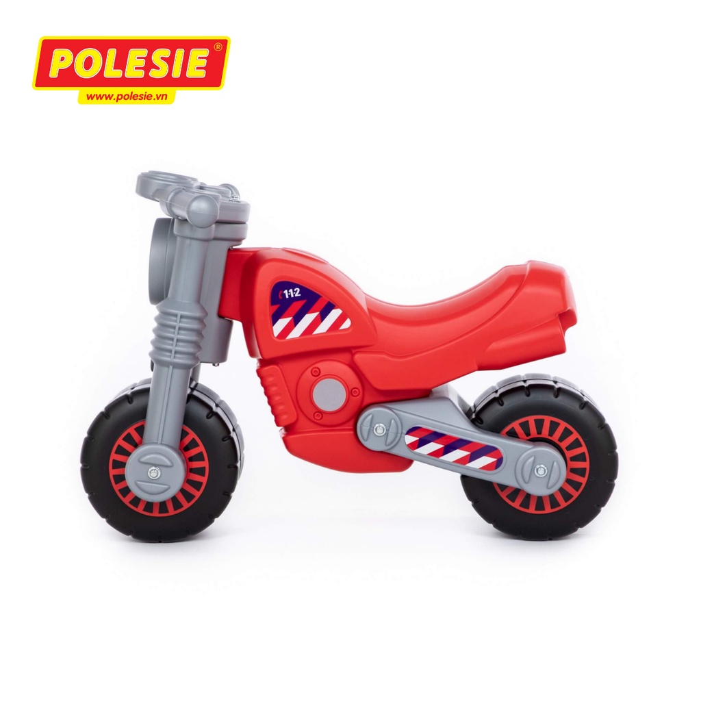 Xe chòi chân mô tô Brand màu đỏ giúp bé thích thú vận động nhựa ABS, Nhập Khẩu Châu Âu,CHÍNH HÃNG, POLESIE 78650