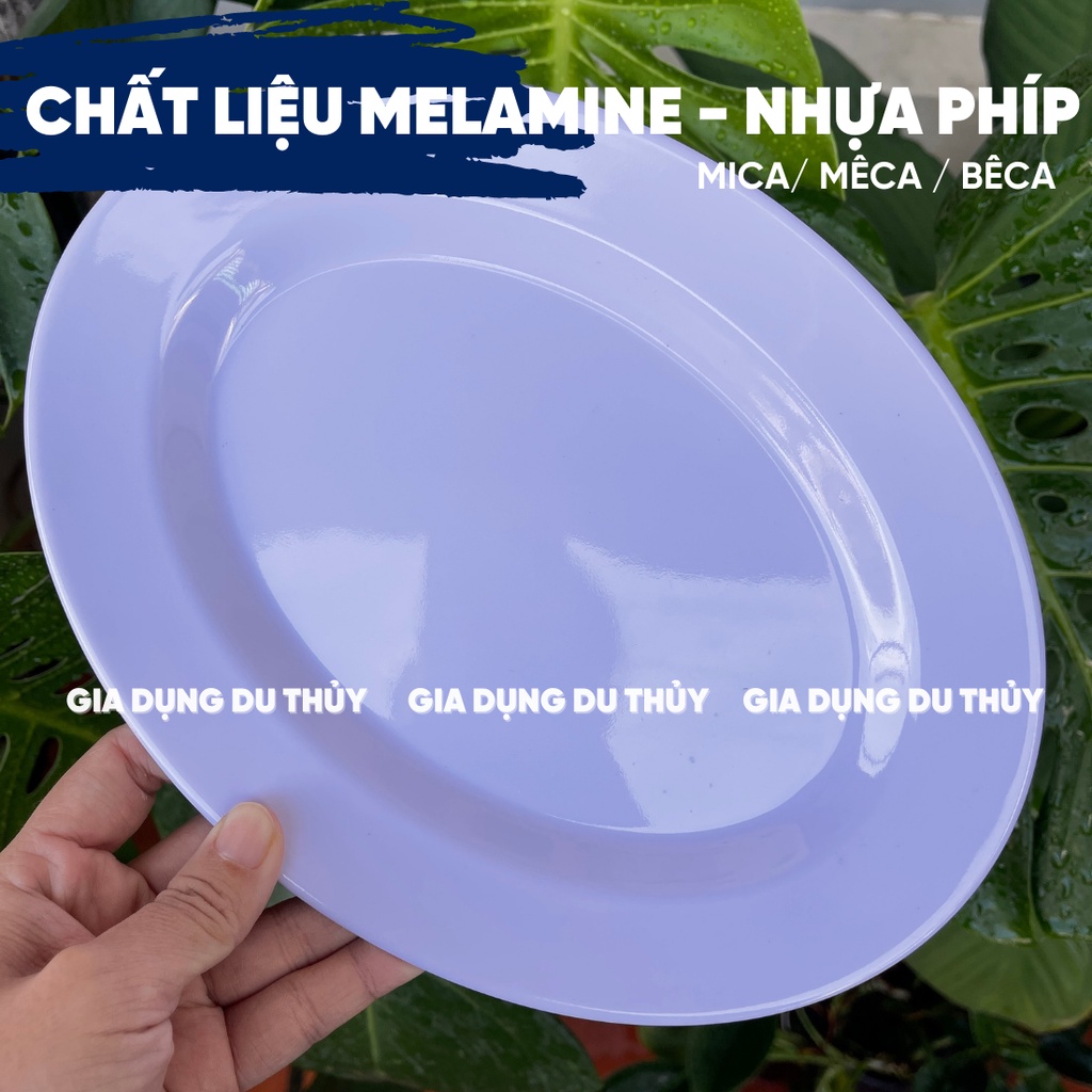 Dĩa hạt xoài melamine nhựa phíp 3 size an toàn cho sức khoẻ, dễ vệ sinh, hạn chế vỡ màu trắng, vàng, xanh, đủ bông