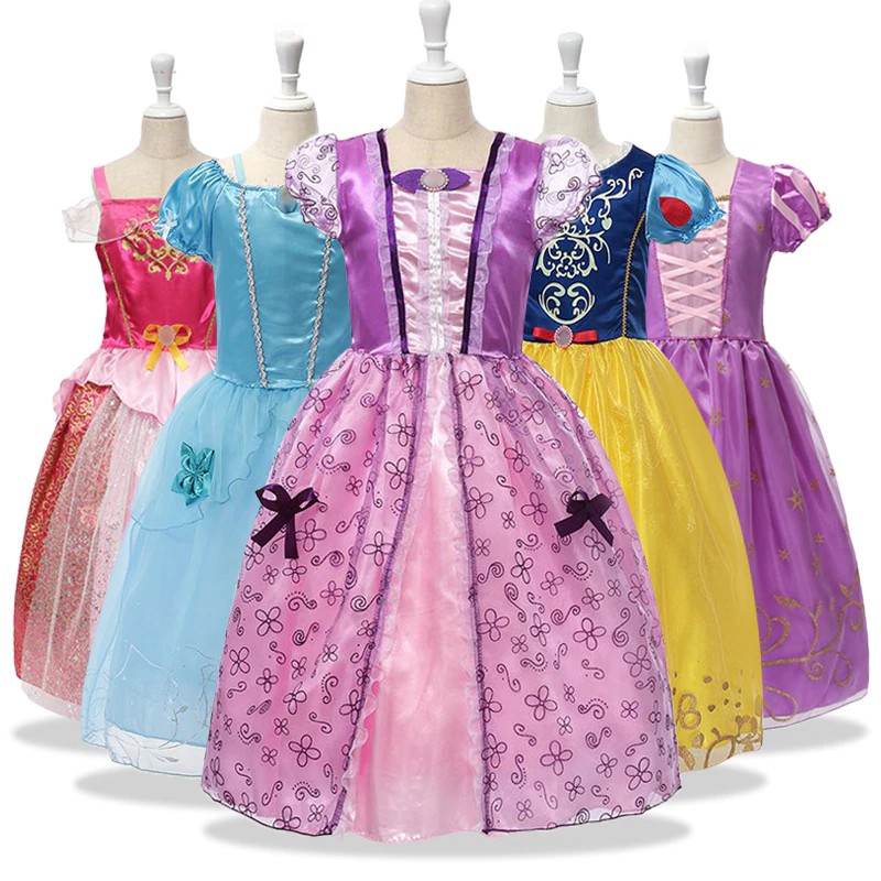 Đầm Hóa Trang Công Chúa Bạch Tuyết Belle Aurora Sofia Dễ Thương Cho Bé Gái