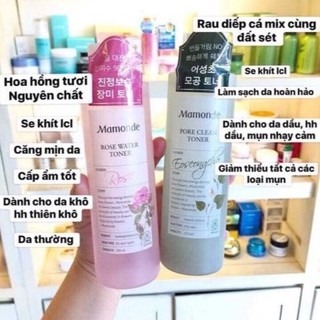 [ AUTH ] Nước hoa hồng Mamonde Rose Water toner 250ml