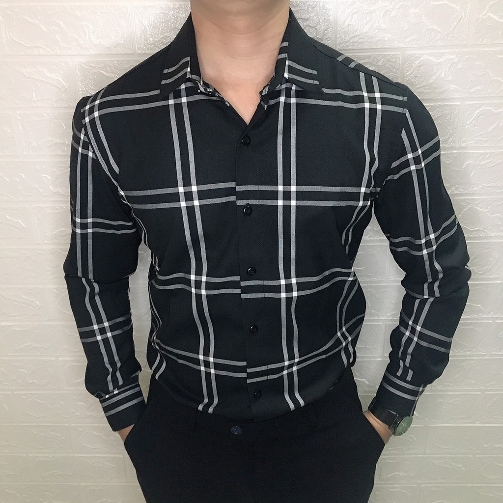 Áo Sơ Mi Nam Dài Tay Sọc Caro N&H01 Thời Trang Cao Cấp Thoải Mái - NEW | BigBuy360 - bigbuy360.vn
