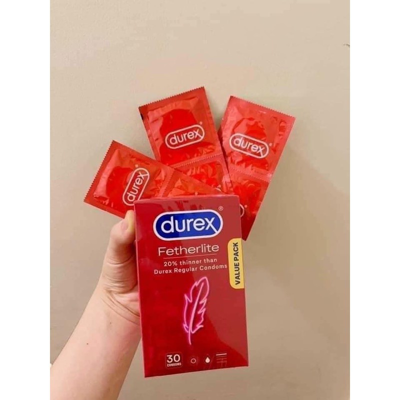 Bao cao su Durex Fetherlite siêu mỏng size 52mm