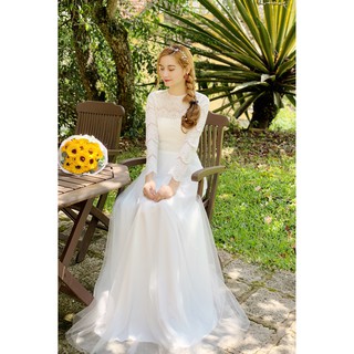 Đầm maxi trắng dạ hội sang trọng - Hình thật SP 100%