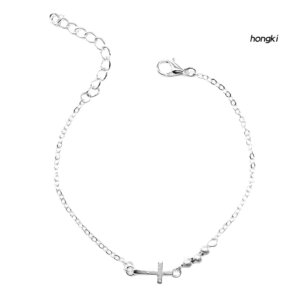 Vòng Tay Chuỗi Hạt Mặt Thánh Giá Thời Trang Dành Cho Nữ