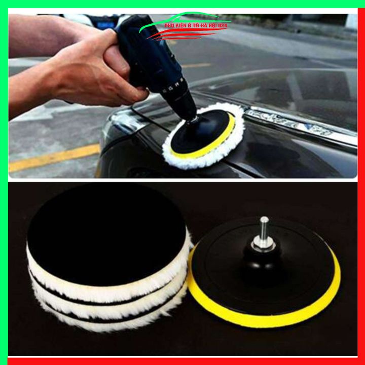 Phớt lông cừu đánh bóng ô tô xe máy đủ kích thước từ 100mm đến 180mm