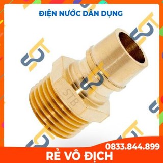 [Mã FREESHIP hoàn 50K] -  Đầu ren ngoài 1/2 (21) nối nguồn nước vào dây máy giặt (béc nối nhanh) - Bằng đồng