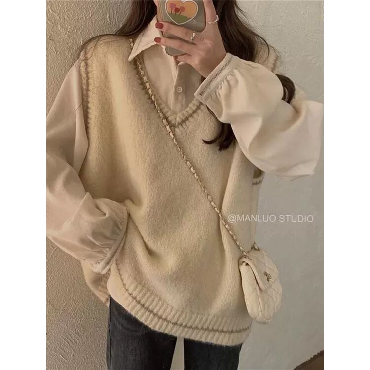 [ORDER] Áo gile trơn phong cách Hàn Quốc mùa thu đông 2021 (có ảnh thật ở cuối) | BigBuy360 - bigbuy360.vn