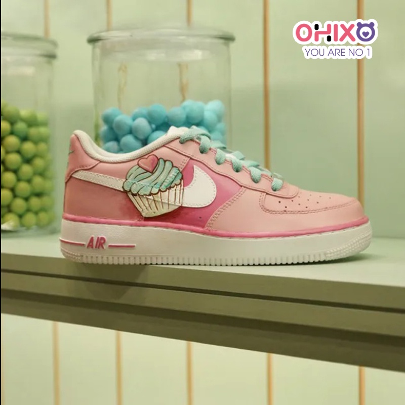 Giày Custom 𝐍𝐈𝐊𝐄 𝐀𝐈𝐑 𝐅𝐎𝐑𝐂𝐄 Thể Thao Nam Nữ Sneaker Hàn Quốc Chất Đẹp Đế Bằng OHIXO AFC04