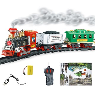 Bộ đồ chơi tàu hỏa Điều khiển lắp ráp - Train Classic mô hình đường ray xe lửa
